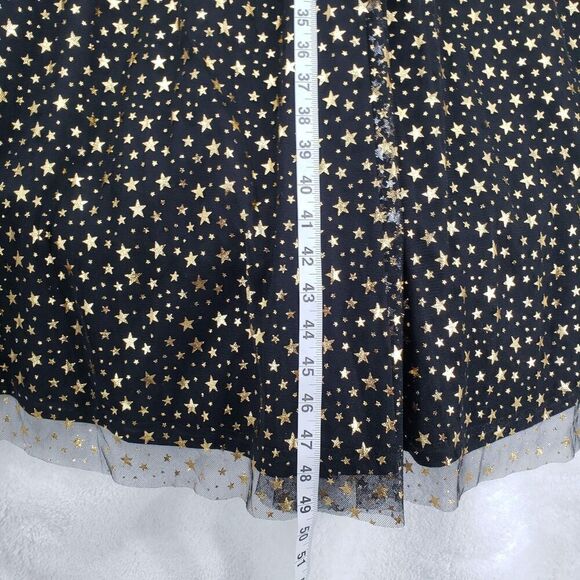 Alyce Paris Skirt Women XS Black Gold Star Tulle Maxi Witchy Goth Whimsygoth - Picture 6 of 11